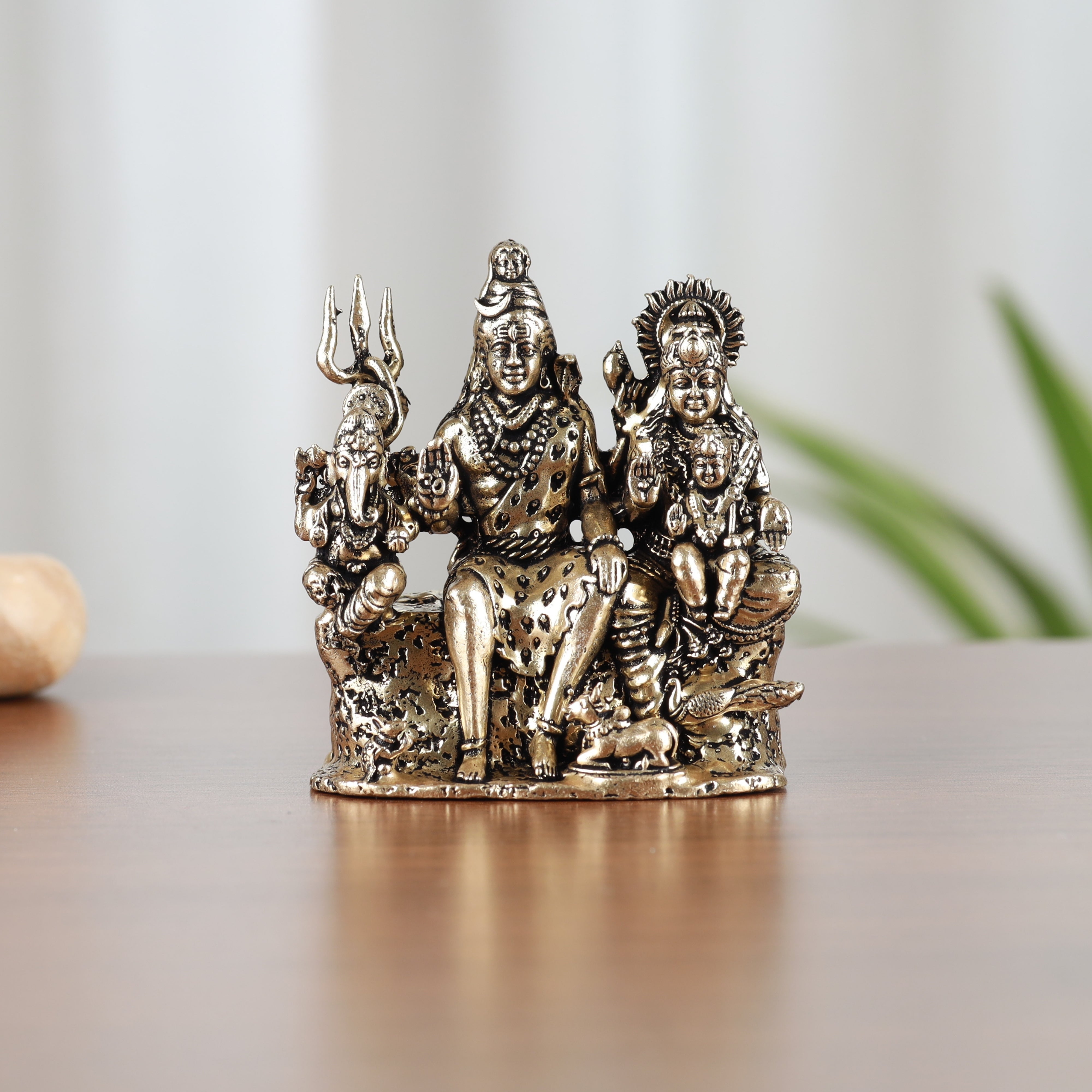 Shiva Parvati Ganesha Idol