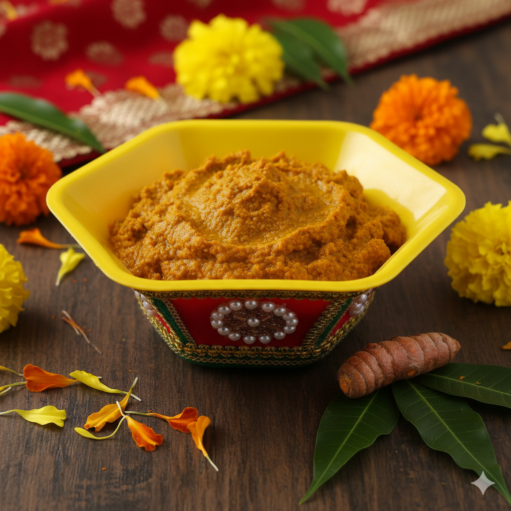 Handcrafted Haldi / Pithi Ceremony Bowl